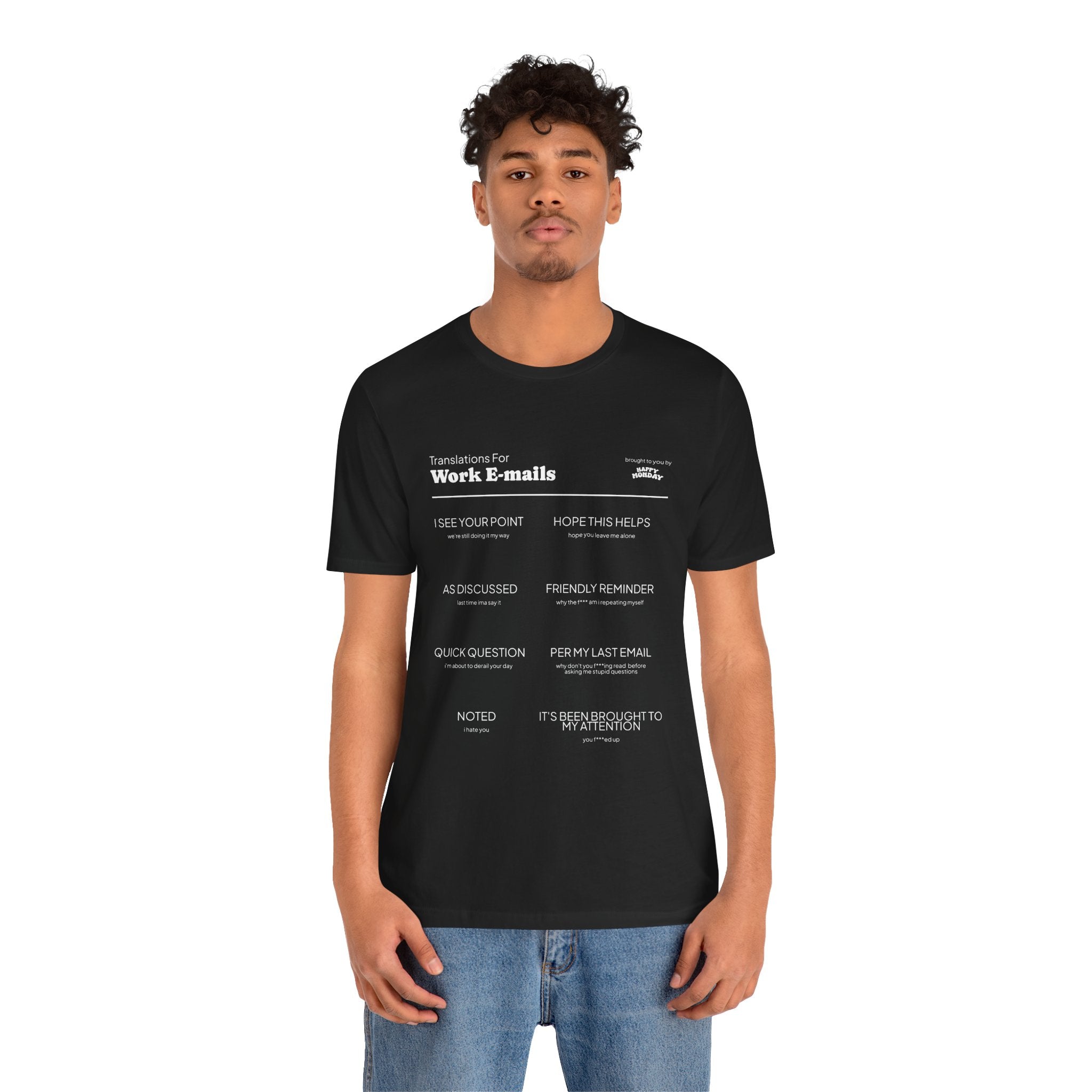 Work Email Translations Tee