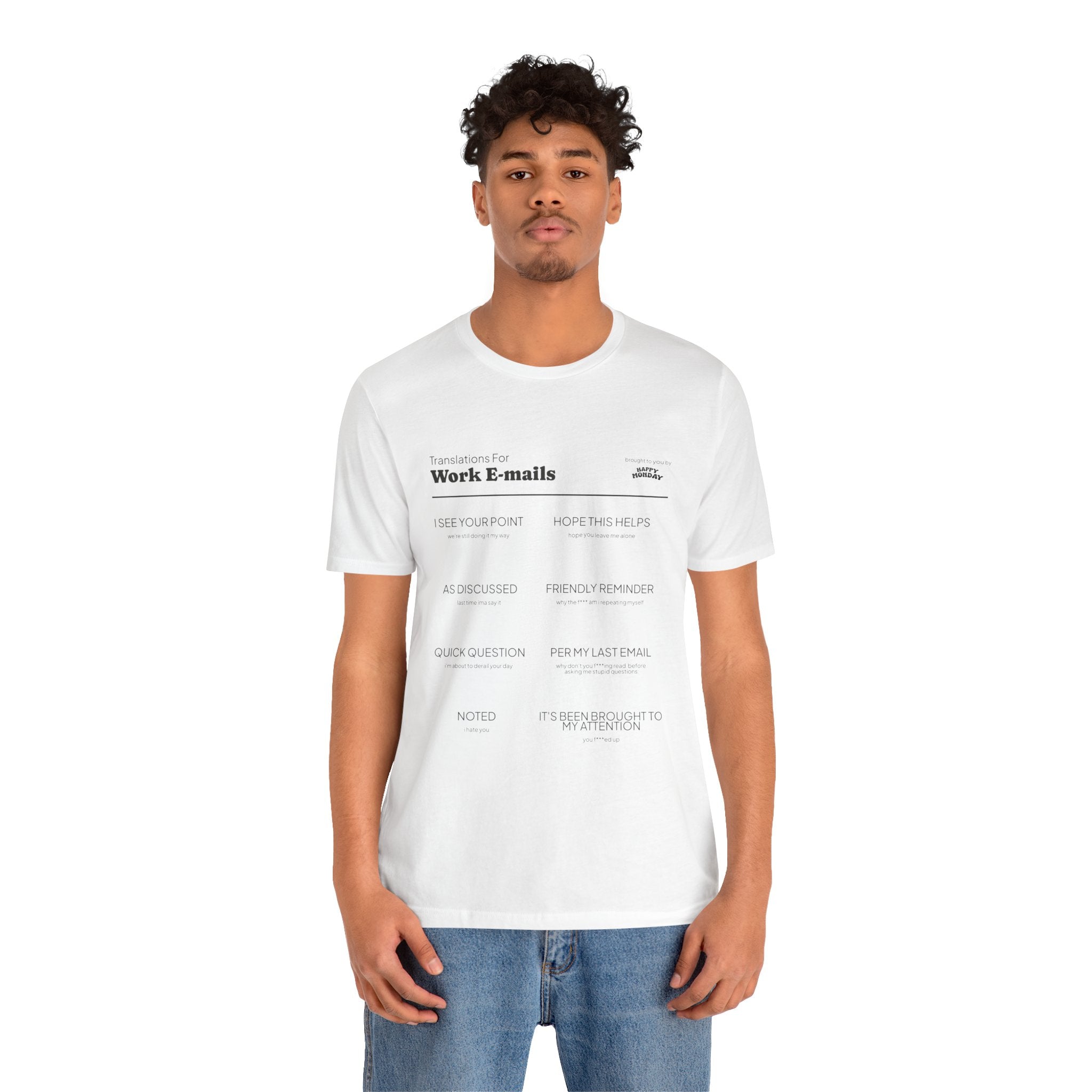 Work Email Translations Tee