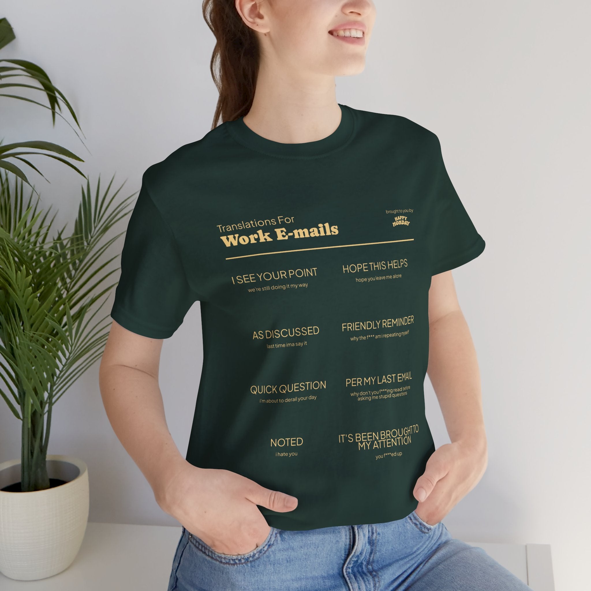 Work Email Translations Tee