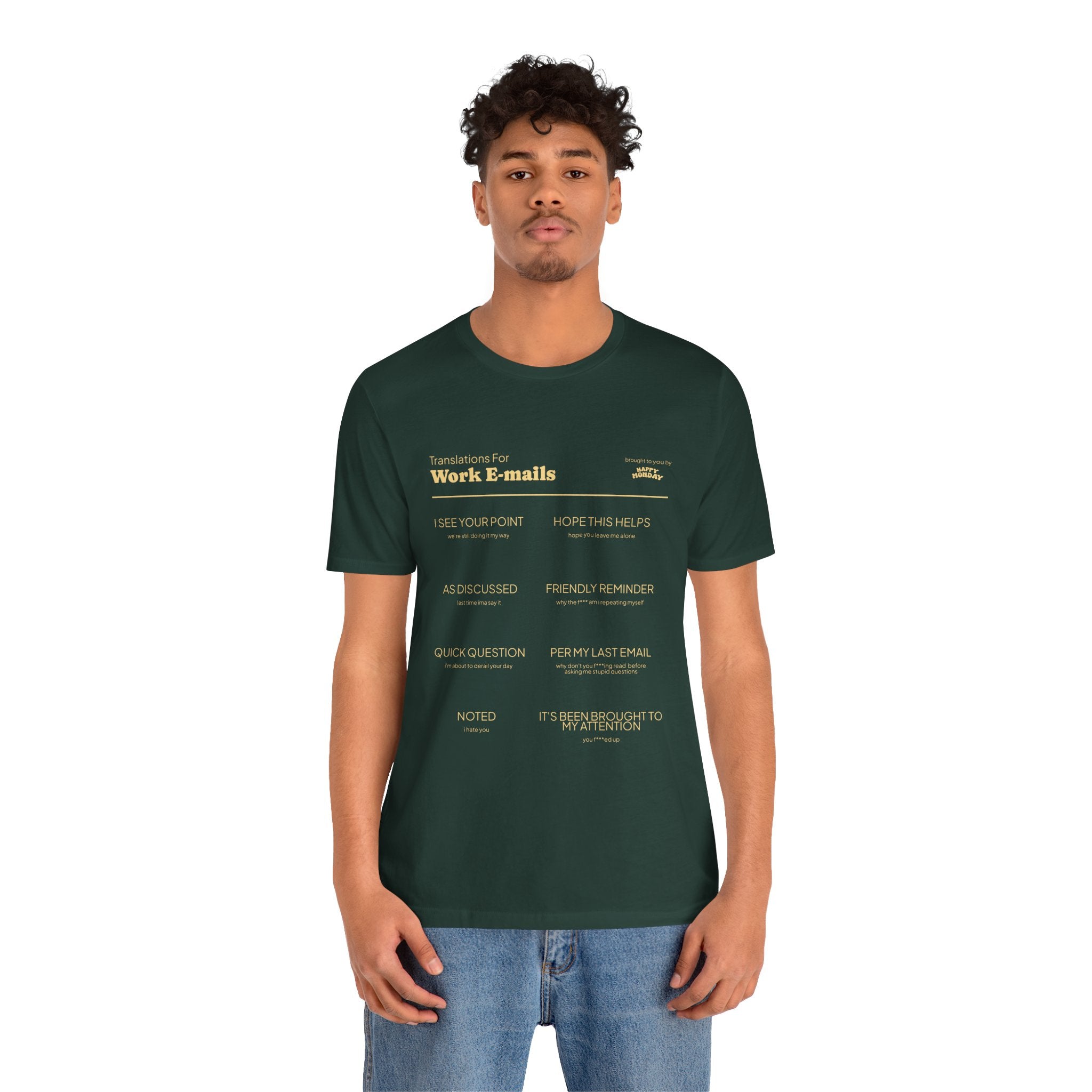 Work Email Translations Tee